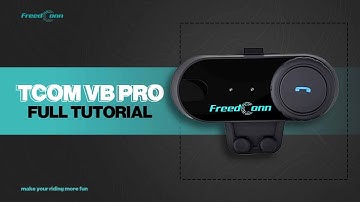 FreedConn T-COM VB PRO Motorcycle Helmet Bluetooth Intercom | FULL TUTORIAL