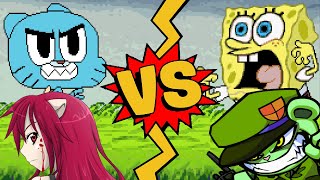 M.u.g.e.n Battles Gumballlucy Diclonius Vs Spongebobflippy
