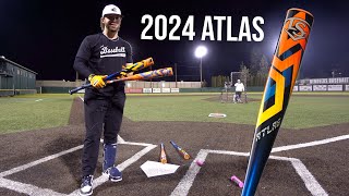 Hitting With The 2024 Louisville Slugger Atlas Bbcor Baseball Bat Review