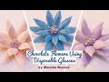 Chocolate Flowers Using Disposable Glasses -Chocolate Garnishing Techniques Tutorial