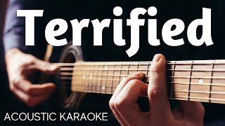 Terrified * Katharine McPhee  *  Acoustic Guitar Karaoke