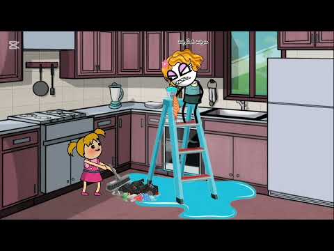 منوشة وتعزيل العيد وكوارث التعزيل يوميات منوشة انيميشن