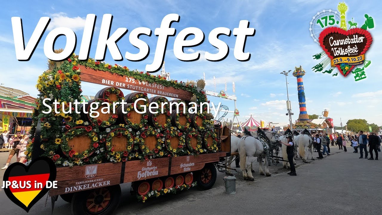 【Stuttgartドイツ】🇩🇪Cannstatter Volksfest 2022 in Stuttgart Germany