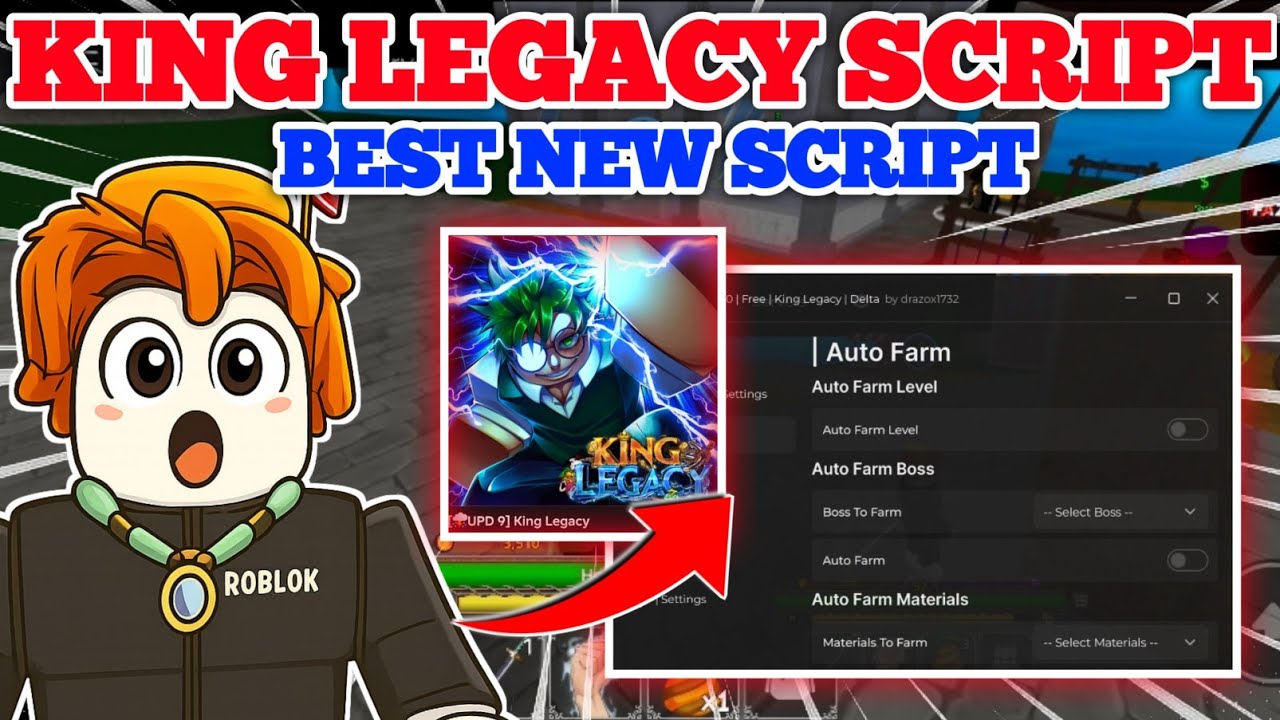 King Legacy Script | BEST AUTO FARM LEVEL AND MORE✨✅