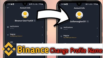 How to Change Binance Account User Name || Binance Account || #Binance @techbadsha