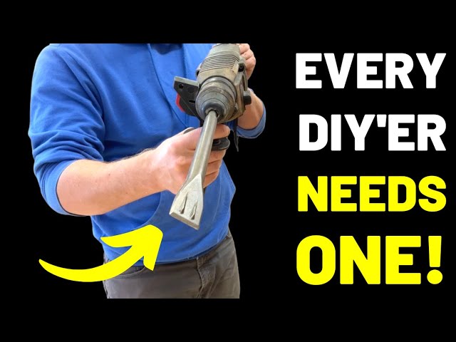 Need A Jackhammer?? Try This Tool + Bit Combo Instead!! (Hammer Drill +  Viper Chisel Bit!) 