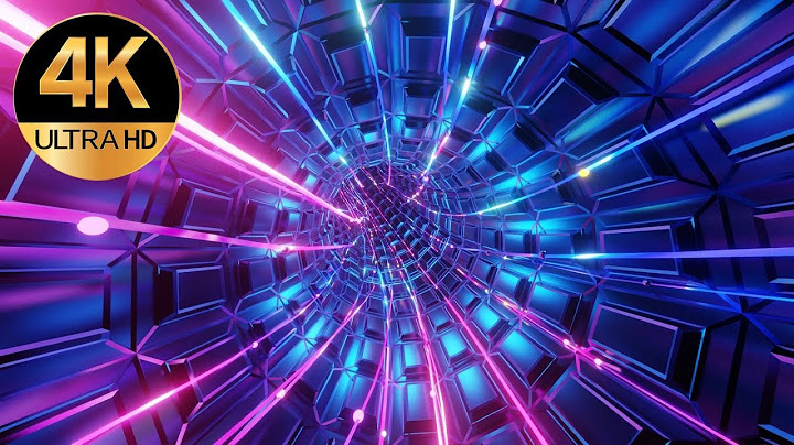 10 Hour 4k TV Fast moving metallic Blue Pink Neon led screen light Tunnel Abstract background video