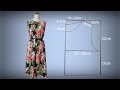 재단 재봉이 매우 쉬운 플래어 원피스만들기 Making a fiare dress that is very easy to cut and sew