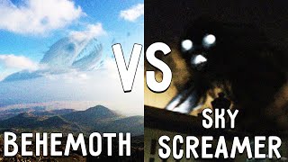 БЕГЕМОТ ПРОТИВ НЕБЕСНЫЙ КРИКУН В МАЙНКРАФТ BEHEMOTH VS SKY SCREAMER MINECRAFT БИТВА SCP