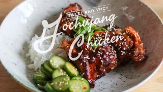 Sweet and Spicy Korean Gochujang Chicken and Rice