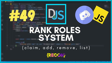 #49 Rank Roles System (claim, add, remove, list) | discord.js tutorials