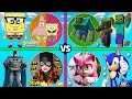 فلم ماين كرافت : كوكب منطاد عائلة سبونج بوب ضد باتمان ضد الزومبي ضد سونك !!؟ 🔥😱