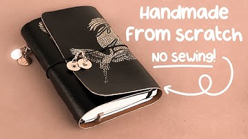 DIY Traveler’s Notebook Cover Tutorial (No Sewing Required!)