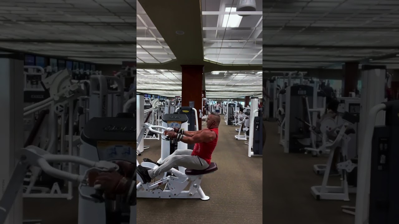 When doing any kind of rowing motion you want to pop your chest up as you pull back