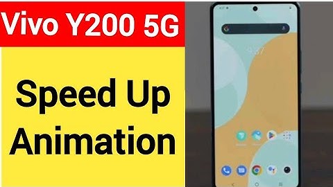 How to speed up animation Vivo Y200 5G, animation speed kaise increase Karen