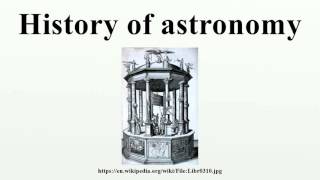 History of astronomy Update