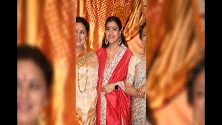 Kajol mom, sister and cousins at Durga Puja in Mumbai