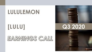 [LULU stock] Lululemon Q3 2020 Earnings Call (12/10/20)