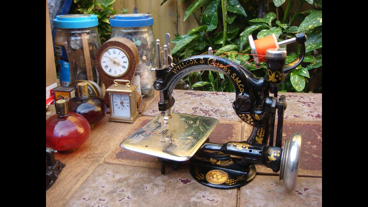 Old Vintage Antique Sewing Machine Wilcox Willcox & Gibbs For
