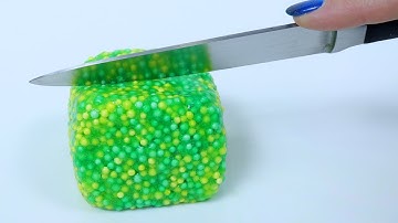 How To Make Crunchy Floam Slime! Satisfying slime ASMR video #9