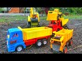 Wow!looking smart boy transport land by truck 2022|รถบรรทุกที่ดิน|លេងកូនឡានដឹកដីថ្មីៗ|SC Mini Truck