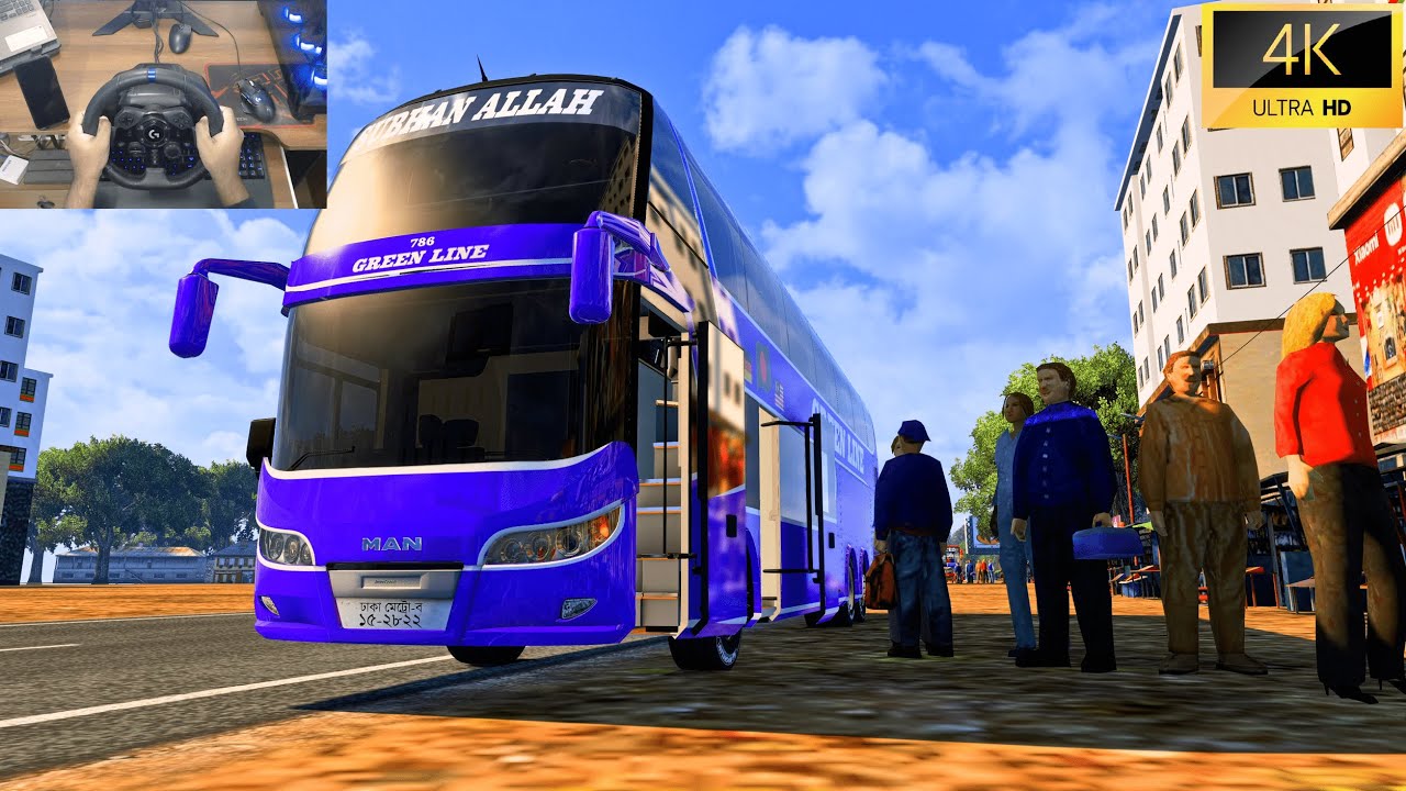 ETS2 MBD Map 7.4.3 | Feni ➡️ Chittagong | Green Line DD Bus Driving | 4K Gameplay