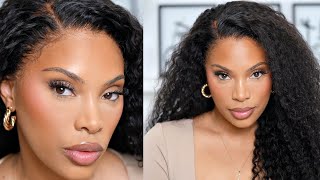 REALISTIC CURLY EDGES WIG INSTALL  THE MOST NATURAL EDGES | WIG INSTALL