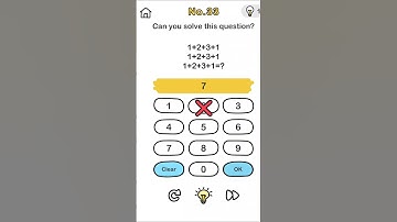 Brain out।  Level 33। Can you solve the equation?। @Raratewa.