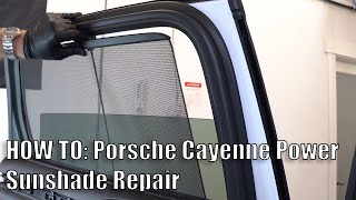 How to: Porsche Cayenne rear power sunshade repair with RKX metal gear set.