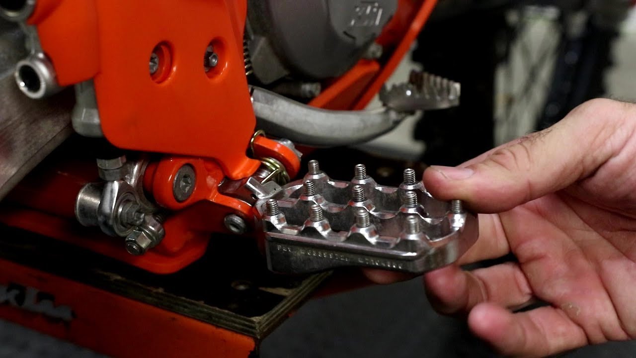 Fastway EVO4 Footpegs- 2019 KTM 250 EXC TPI - YouTube