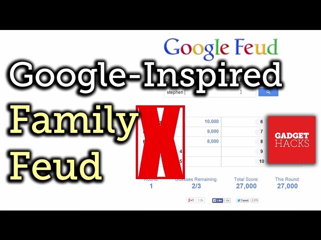 Google Feud', A Surprisingly Addictive 'Family Feud'-Style Online Game That  Harnesses Google Autocomplete