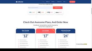 WebHoster - Web Hosting Service Elementor Template Kit cloud hosting website hosting