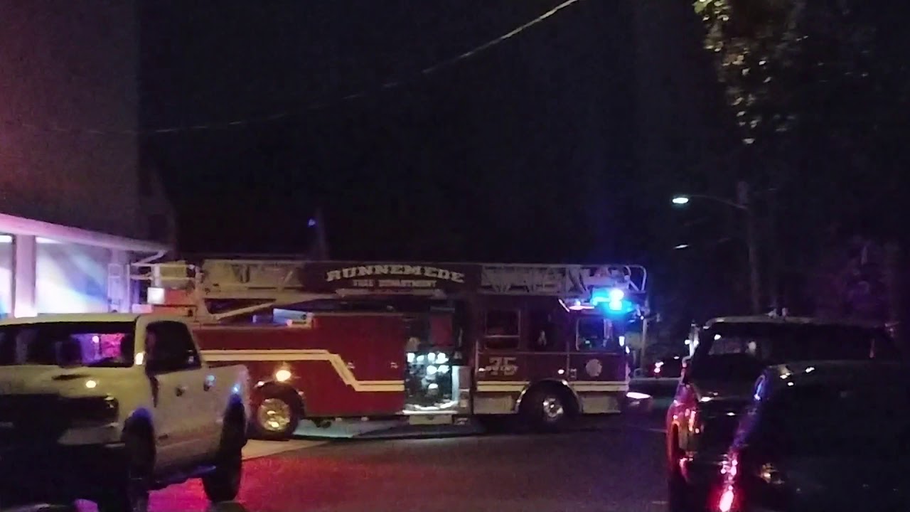 Runnemede fire department Quint 75