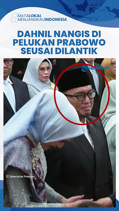 Detik-detik Dahnil Anzar Nangis Disalami Prabowo seusai Dilantik, Presiden Langsung Tepuk Pundak