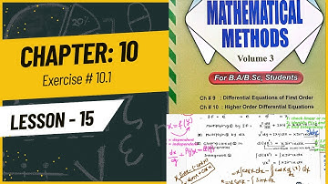 Exercise 10.1 |Homogeneous linear differential equation with constant coefficients #bscmathematics
