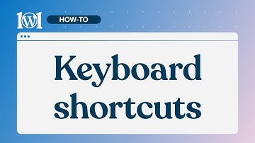 Keyboard shortcuts on WordPress.com
