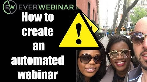 How to create an automated webinar in Everwebinar | Best Automated Webinar Software