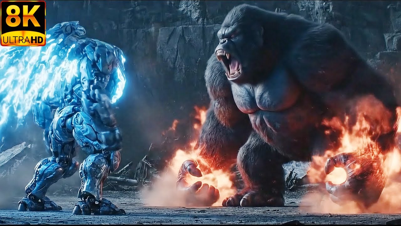 KING KONG VS TERMINATOR 2025: fighting is survival instinct