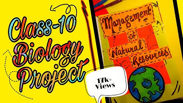 Class 10 Cbse Science Project | Management of Natural Resources | Karan Explores :)