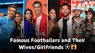 Age Comparison: Famous Footballers and Their Wives/Girlfriends ⚽💑 | Ronaldo, Messi, Neymar, Mbappe