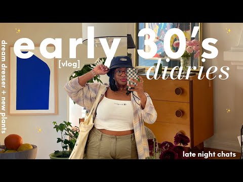 early 30’s diaries | realistic decor tips, new plants & dream dresser 🌷