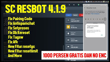 UPDATE SC RESBOT TERBARU 4.1.9 FIX PAIRING CODE | BOT WHATSAPP 2025
