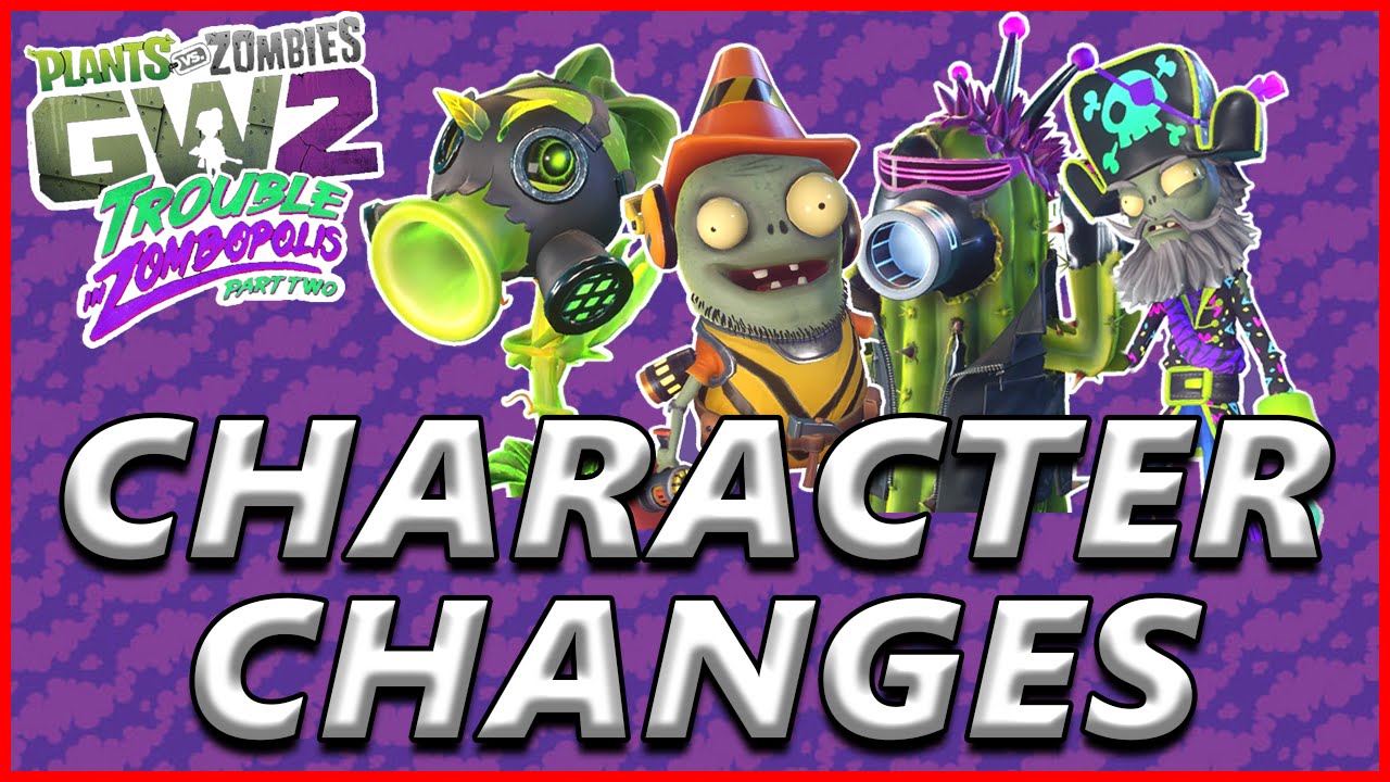 All Character + Map Changes - Plants vs Zombies Garden Warfare 2 - YouTube