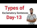 Types of Exclamatory Sentences | Day-13 | English with Aqeel
