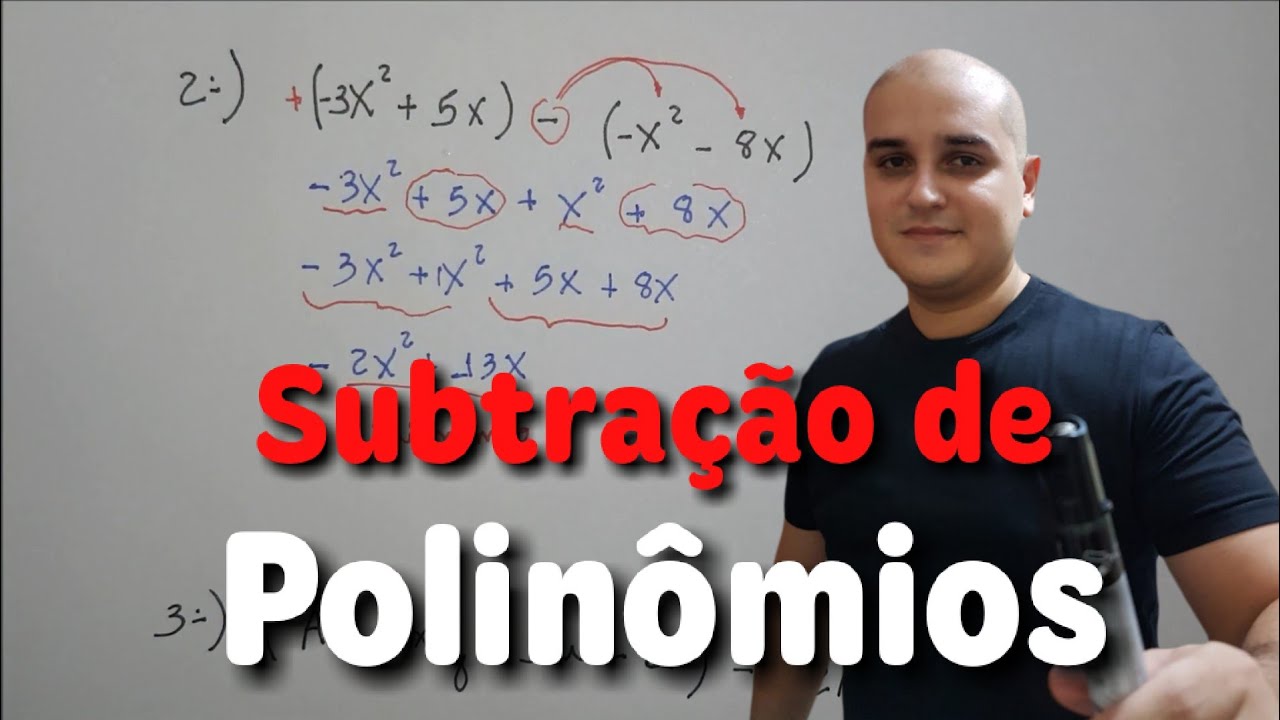 Subtração de monômios e polinômios - Parte 2