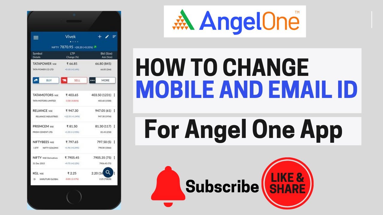 Angel One Modification Form HOW TO CHANGE MOBILE NUMBER AND EMAIL ID I AngelOne I - YouTube