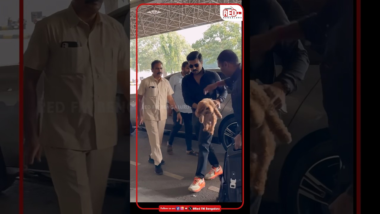 Ram Charan snapped at Hyderabad airport 