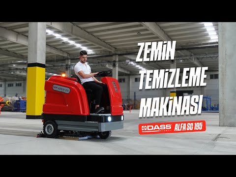 Binicili Zemin Temizleme Makinası Dass ALFA SC 195 Videosu