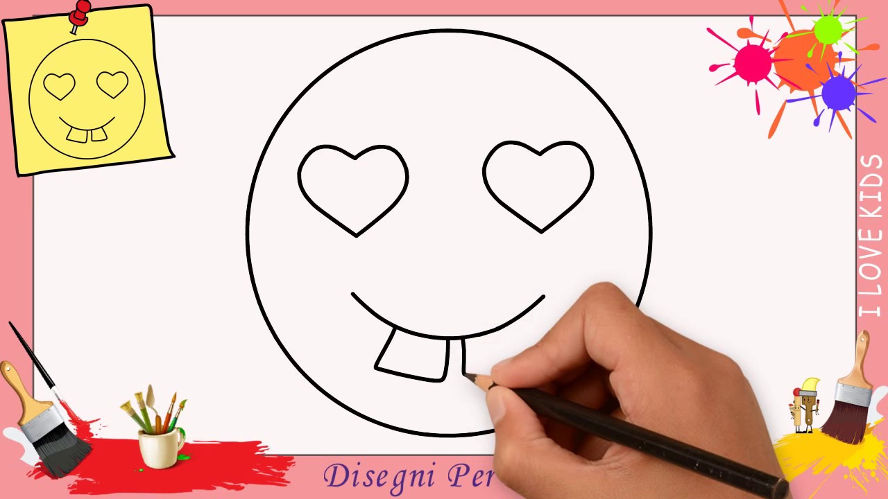 Come Disegnare Un Emoji Facile Kawaii Passo Per Passo Per Bambini 2 Youtube