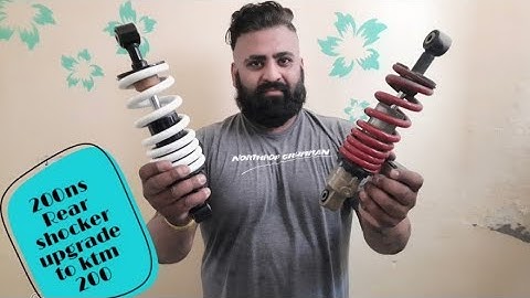 upgrade #200ns# rear shocker with #ktm200 rear shocker 😈😈😈